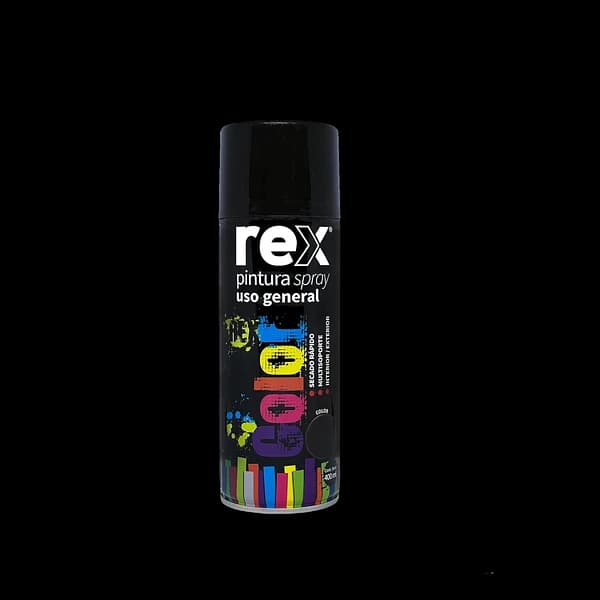 PINTURA SPRAY REX NEGRO BRILLANTE